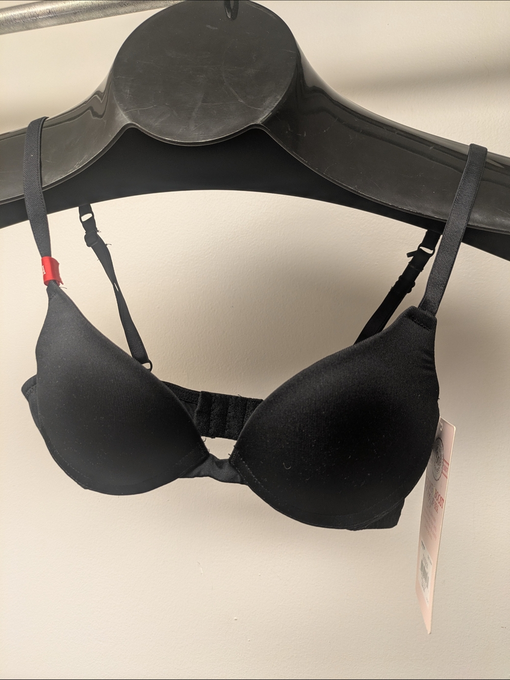 SO Junior 32AA Black Gimmea Boost J Hook Push Up Tee Shirt Bra New
